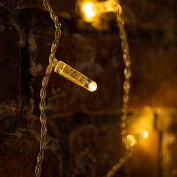 Гирлянда светодиодная Занавес 2х9м 1200 LED ТЕПЛЫЙ БЕЛЫЙ прозрачный ПВХ IP65 постоянное свечение 230В нужен блок 303-500-1 NEON-NIGHT