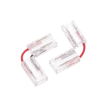 Коннектор L-образный гибкий для одноцветной светодиодной ленты COB 8мм REXANT