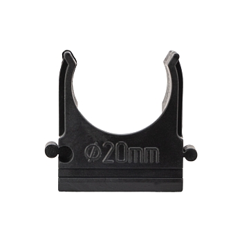 Крепеж-клипса для трубы ø20мм черная (10 шт/уп) REXANT