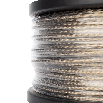 Трос стальной в ПВХ оплетке d=3,0мм, прозрачный (бухта 200м) REXANT