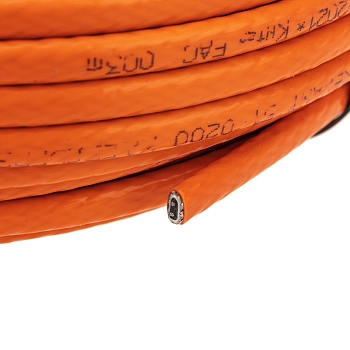 Кабель греющий (нагревательный) саморегулирующийся пищевой 10HTM2-CT, экранированный, 10Вт/м, 0,6мм2/100м, бухта 50м REXANT