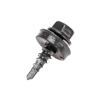 Саморез кровельный 4,8х19мм, окрашенный RAL 7024, короб (250 шт/уп) KRANZ