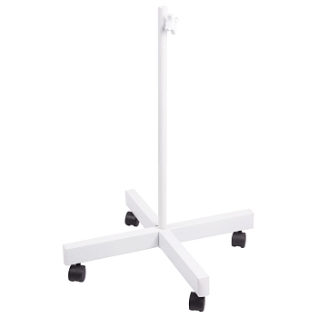 Стойка (штатив) напольная мобильная для луп с подсветкой, четырехлучевая, белая REXANT