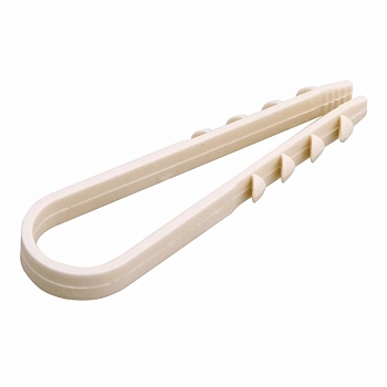 Дюбель-хомут 11-18мм, круглый, белый (100 шт/уп) REXANT