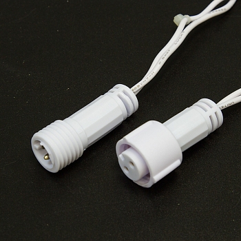 Гирлянда светодиодная Нить 10м 100 LED КРАСНЫЙ белый ПВХ IP65 постоянное свечение 230В соединяется нужен блок 303-500-1 NEON-NIGHT