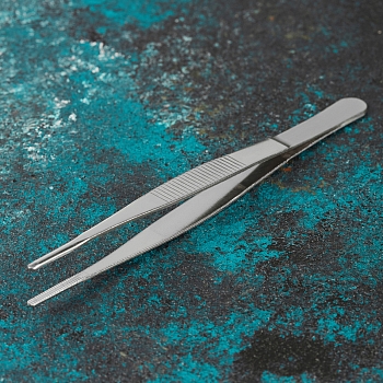 Пинцет прямой, рифленый 160мм (блистер) REXANT