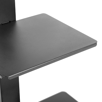 Напольная стойка с кронштейном для телевизора 32"-55", с дополнительной полкой для медиаоборудования, серия PROFI REXANT