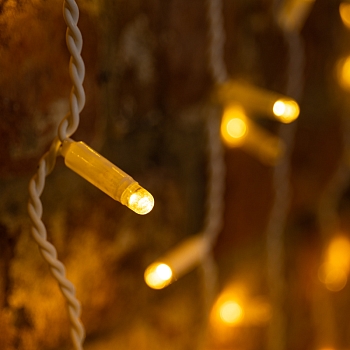 Гирлянда светодиодная Занавес 2х1,5м 300 LED ТЕПЛЫЙ БЕЛЫЙ белый ПВХ IP65 постоянное свечение 230В нужен блок 303-500-1 NEON-NIGHT