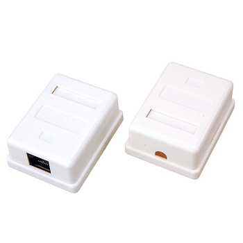 Розетка сетевая LAN, на стену, 1 гнездо 8Р8С (RJ-45), CAT 5e REXANT