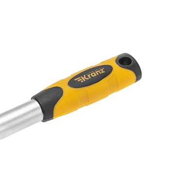 Ключ телескопический трещоточный 1/4, 162-210мм, CrV, двухкомпонентная рукоятка KRANZ