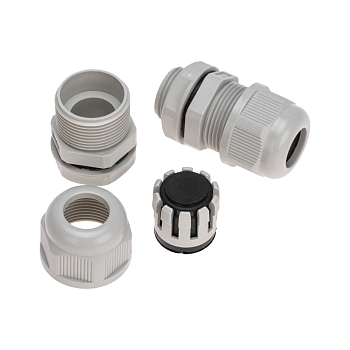 Кабельный ввод MG-20 (14-9мм) серый, уп. 2 шт REXANT