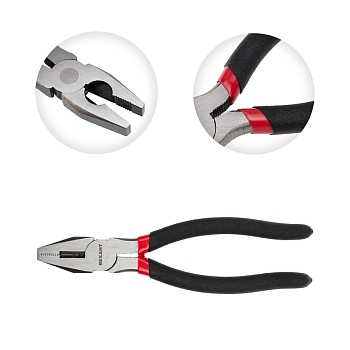 Плоскогубцы комбинированные 200мм обливные рукоятки REXANT