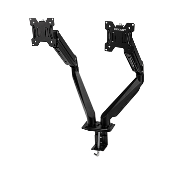 Кронштейн для двух мониторов 13"-32", настольный с газлифтом, REXANT