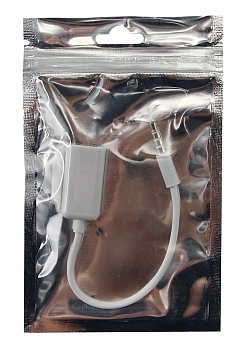 Аудиоразветвитель штекер 3,5мм на 2 по 3,5мм, 0,15м, белый REXANT