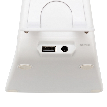 Светильник настольный Cloud LED 2700-6500К, встроенная беспроводная и проводная USB-зарядка устройств, диммер, гибкий поворот REXANT