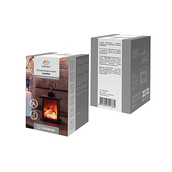 Светодиодный камин Кантри с эффектом живого огня 12х12х18,5 см, батарейки 3хАА (не в комплекте)