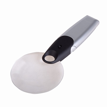 Лупа ручная безрамочная, увеличение 2х/6х, ø90мм, с подсветкой LED, трансформер-подставка REXANT