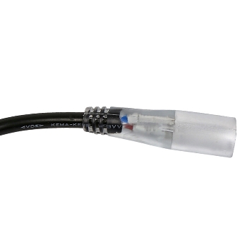 Установочный набор для дюралайта 2W диаметр 13мм (блок питания ПВХ с диодным мостом и вилкой, заглушка, игла, термоусадка) до 100м