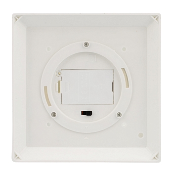 Декоративный фонарь со свечой 14x14x29 см, белый корпус, теплый белый цвет свечения NEON-NIGHT