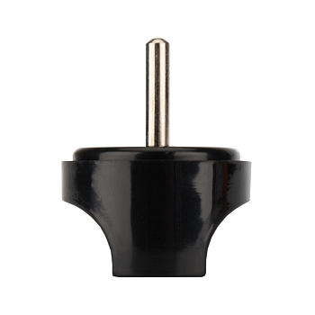 Адаптер сетевой (переходник) с Евро А/F на вилку С1 CEE 7/2 «Питер» 6А б/з черный PROconnect (пакет БОПП 1 шт/уп.)