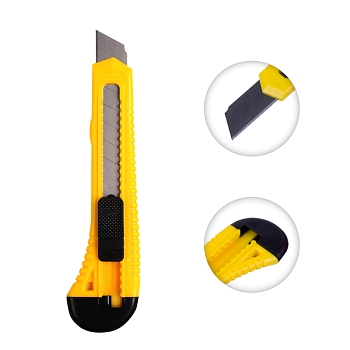 Нож с сегментированным лезвием 18мм корпус пластик REXANT