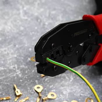 Кримпер HT-236C для обжима неизолированных автоклемм 0,5-6,0мм² PROconnect