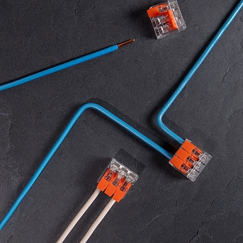 Универсальная компактная клемма СМК 221-413, 3-проводная до 4,0 мм² (50 шт./уп.) REXANT