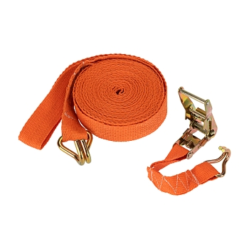 Ремень стяжной для груза, багажный, с крюками и храповым механизмом, 5х0,038м REXANT