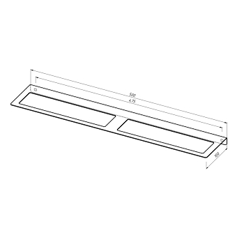 Держатель-органайзер для мотков скотча, настенный, черный REXANT