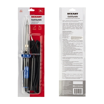 Паяльник с керам. нагревателем, серия Comfort, 25Вт, 230В, блистер REXANT