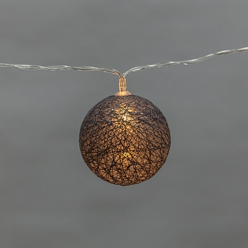 Тайские фонарики Северное сияние 3,5 м, прозрачный ПВХ, 20 LED, теплый белый