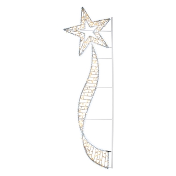 Фигура световая Хвост кометы 75х250 см, 160 LED, цвет свечения теплый белый/белый NEON-NIGHT