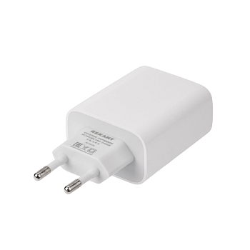 Сетевое зарядное устройство 2 x USB, 5V, 2,4 A, белое REXANT