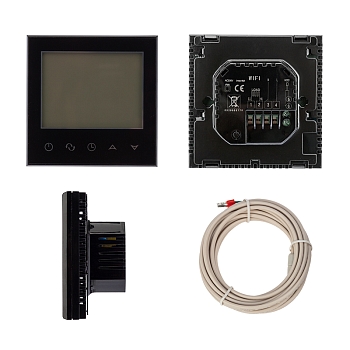 Терморегулятор цифровой R150 сенсорный, программируемый, с Wi-Fi, черный REXANT