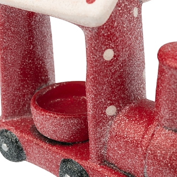 Керамический подсвечник Паровоз 17,1х7,1х14,7 см