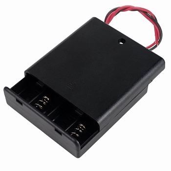 Отсек батарейный BH640, 4хАА (с проводами, закрытый), 1 штука