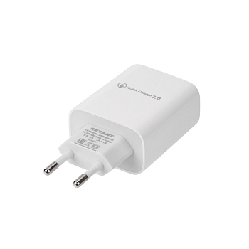 Сетевое зарядное устройство 3 x USB, 5V, 3 А + 1 А + 1 А, белое REXANT