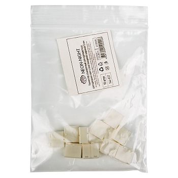 Коннектор стыковочный для одноцветных светодиодных лент с влагозащитой шириной 8 мм LAMPER