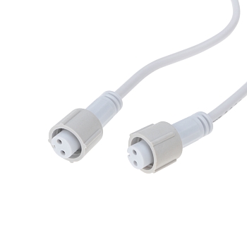 Разветвитель -Y (шнур) для уличных гирлянд Professional (1 вход, 2 выхода) белый ПВХ