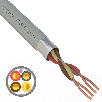Кабель огнестойкий КПСЭнг(А)-FRLSLTx 2x2x0,50мм², бухта 200м REXANT