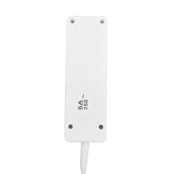 Удлинитель 3 гнезда, 10м, 3х0,75мм², с/з, белый PROconnect