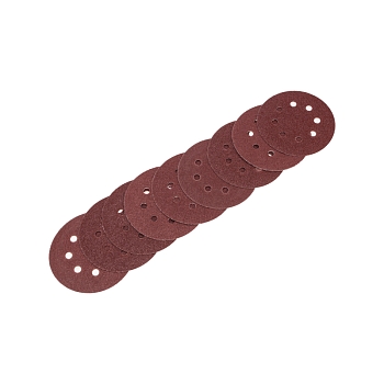 Диск абразивный на ворсовой основе, на липучке, перфорированный, P40, 125мм, 10 шт. KRANZ