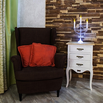 Фигура на подставке Подсвечник со свечками 50 см