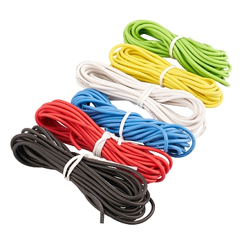 Набор автопровода «Радуга» 1х0,75мм, 6 цветов (белый, желтый, зеленый, красный, синий, черный) по 3м REXANT