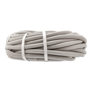 Труба гофрированная из ПВХ, с зондом, Ø25мм (бухта 25 м/уп) REXANT