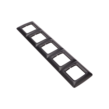 DEA Рамка 5-я горизонтальная Черный Металлик KRANZ