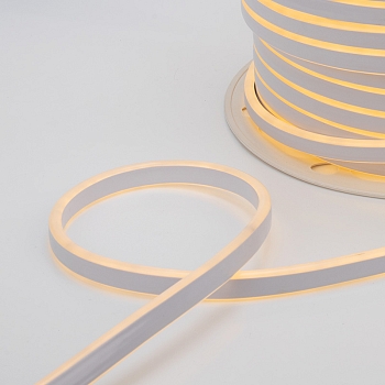 Гибкий неон 8х16мм двухсторонний 120 LED/м ТЕПЛЫЙ БЕЛЫЙ 24В бухта 50м NEON-NIGHT