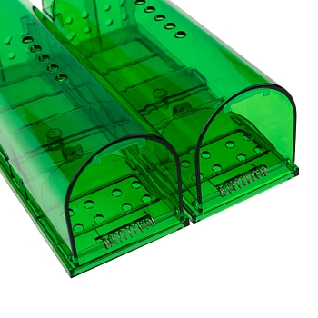 Набор живоловок-мышеловок, зеленый ABS-пластик REXANT