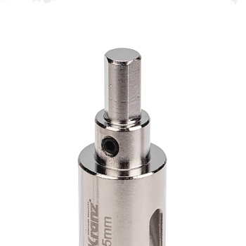 Коронка алмазная 25мм по керамограниту с центровочным сверлом KRANZ