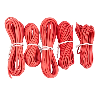 Набор автопровода «Ассорти» 0,50х5м/0,75х5м/1х3м/1,50х3м/2,50х2м, цвет провода красный REXANT